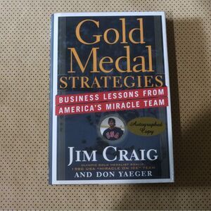 SIGNED Jim Craig Gold Medal Strategies Book